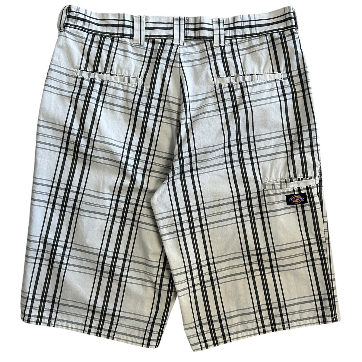 Vintage Dickies White Plaid Board Shorts