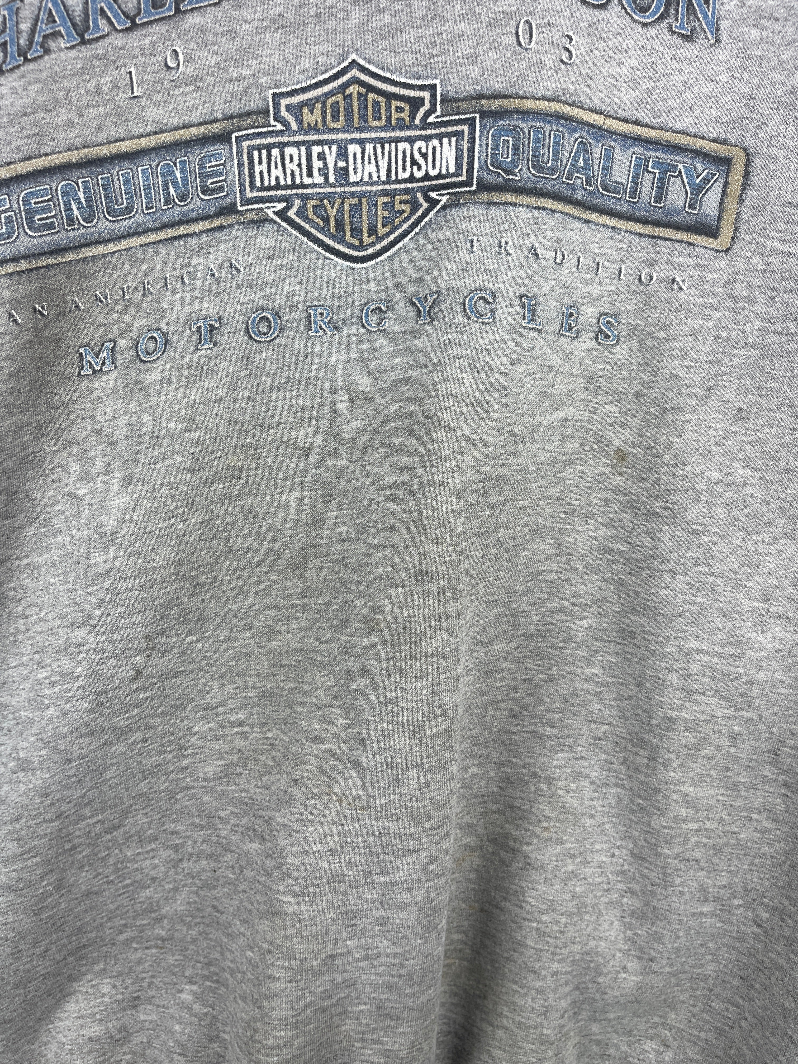 Vintage Harley Davidson Eagle Appleton Wisconsin Grey Crewneck