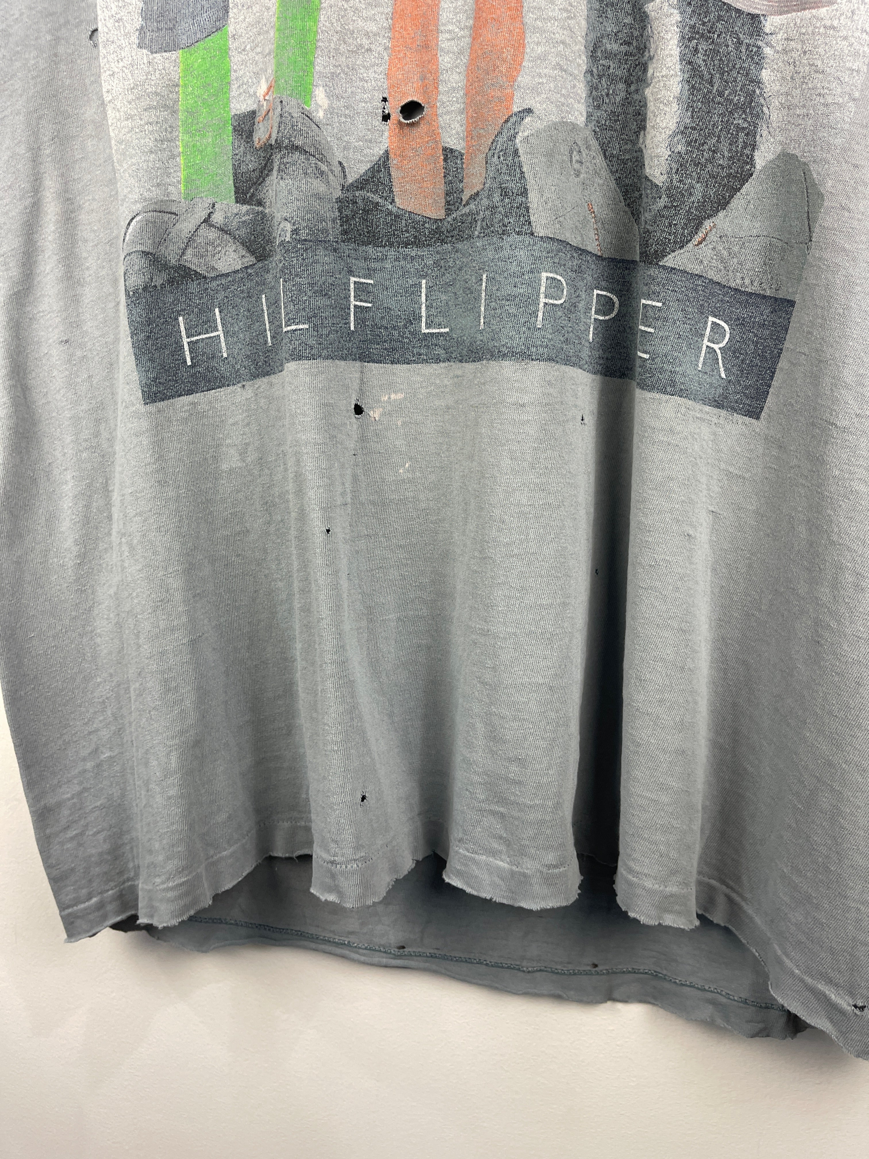 Vintage 90s The Muppets Kermie Hilflipper Thrashed Tee