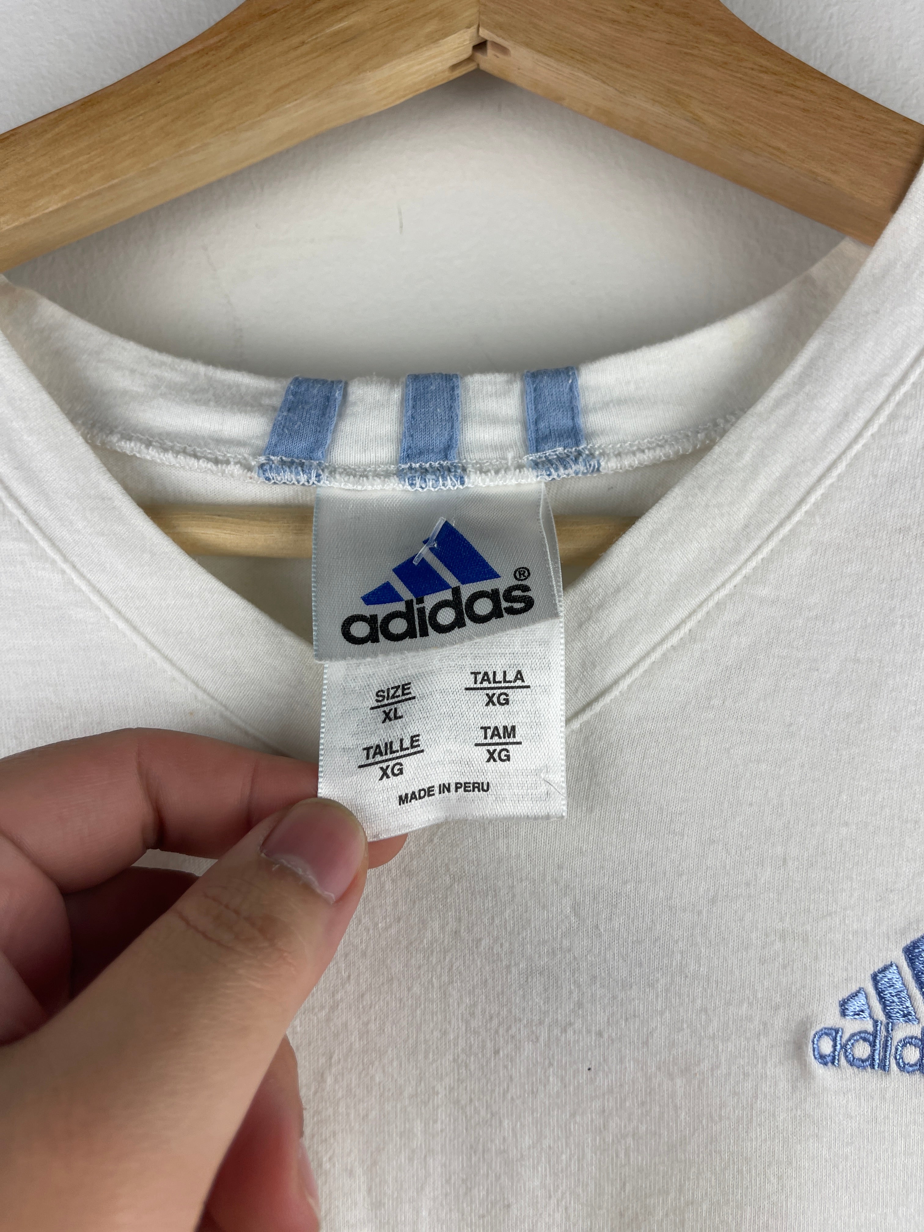Vintage Adidas White Women's Tank Top
