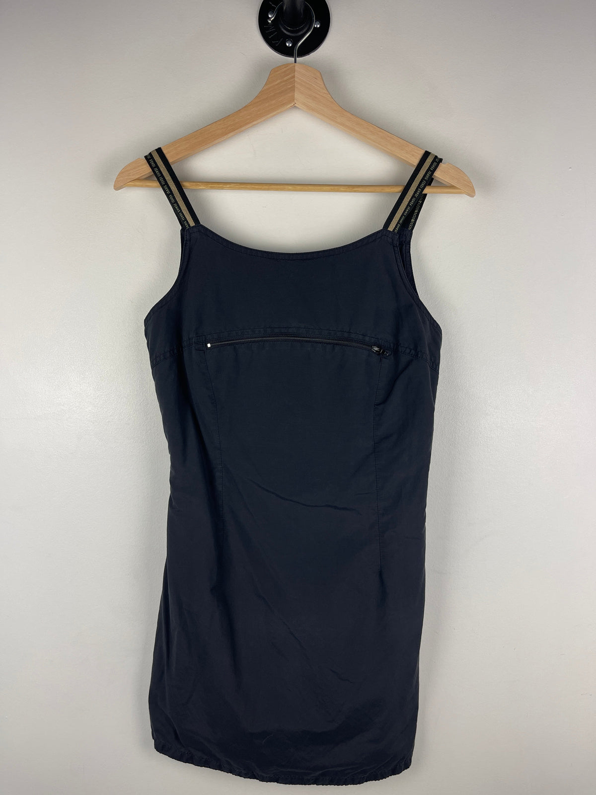 Vintage Fendi Jeans Women's Navy & Beige Nylon Dress