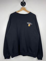 Vintage 90s University Of Waterloo Embroidered Black Crewneck