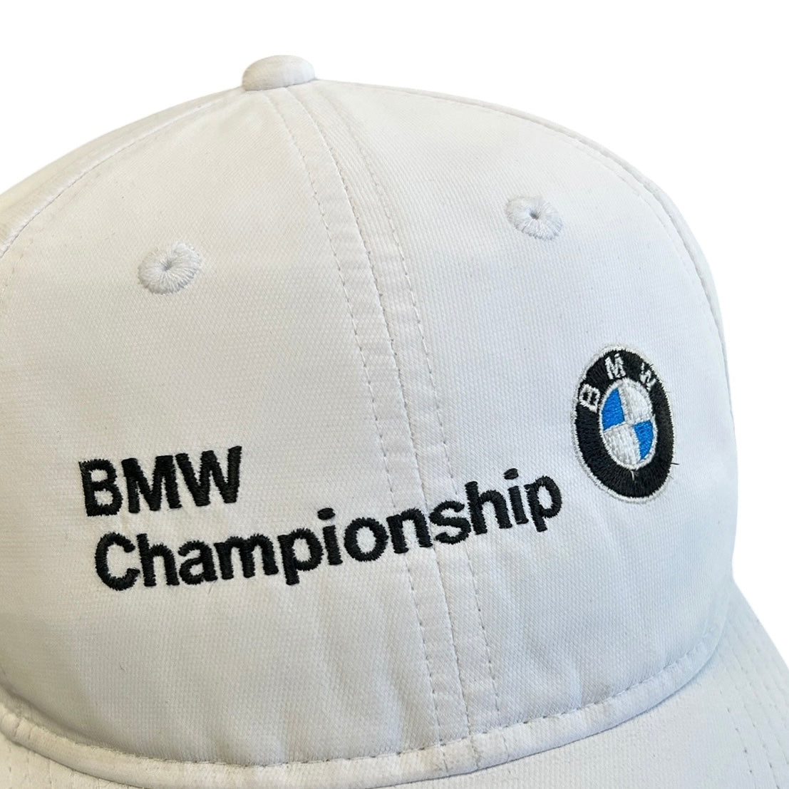 Vintage Adidas Golf BMW Championship White Strapback Hat