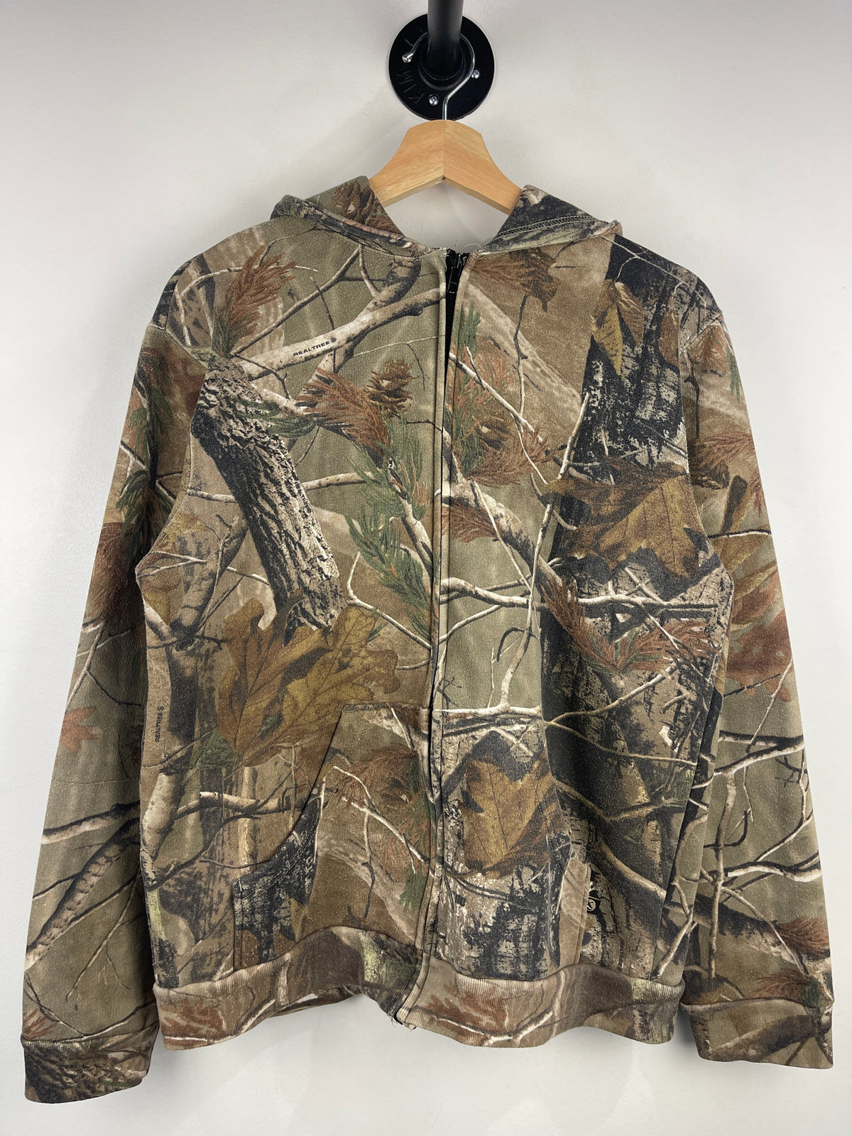 Vintage Guide Series Real Tree Camo Zip Up Hoodie