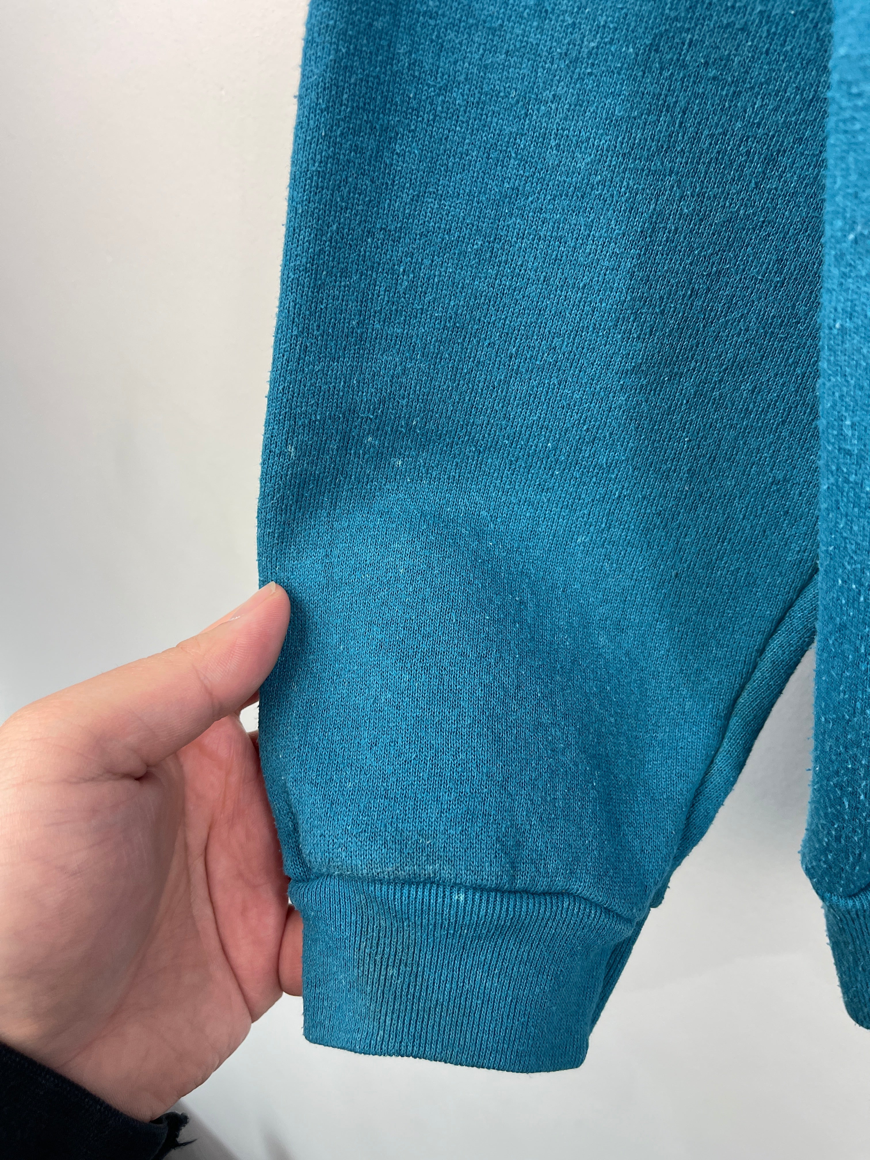 Vintage 90s Tultex Blank Teal Crewneck