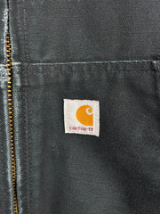 Vintage Carhartt Active Black Hooded Work Jacket J140 BLK