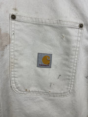 Vintage Carhartt Chore Thrashed Beige Work Jacket