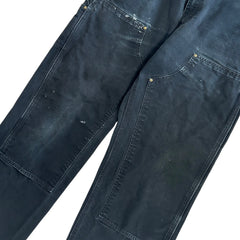 Vintage Carhartt Double Knee Faded Black Work Pants