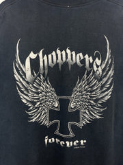 Vintage Choppers Forever Thrashed Black Tee