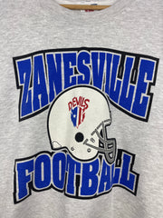 Vintage 90s Zanesville Football Grey Crewneck