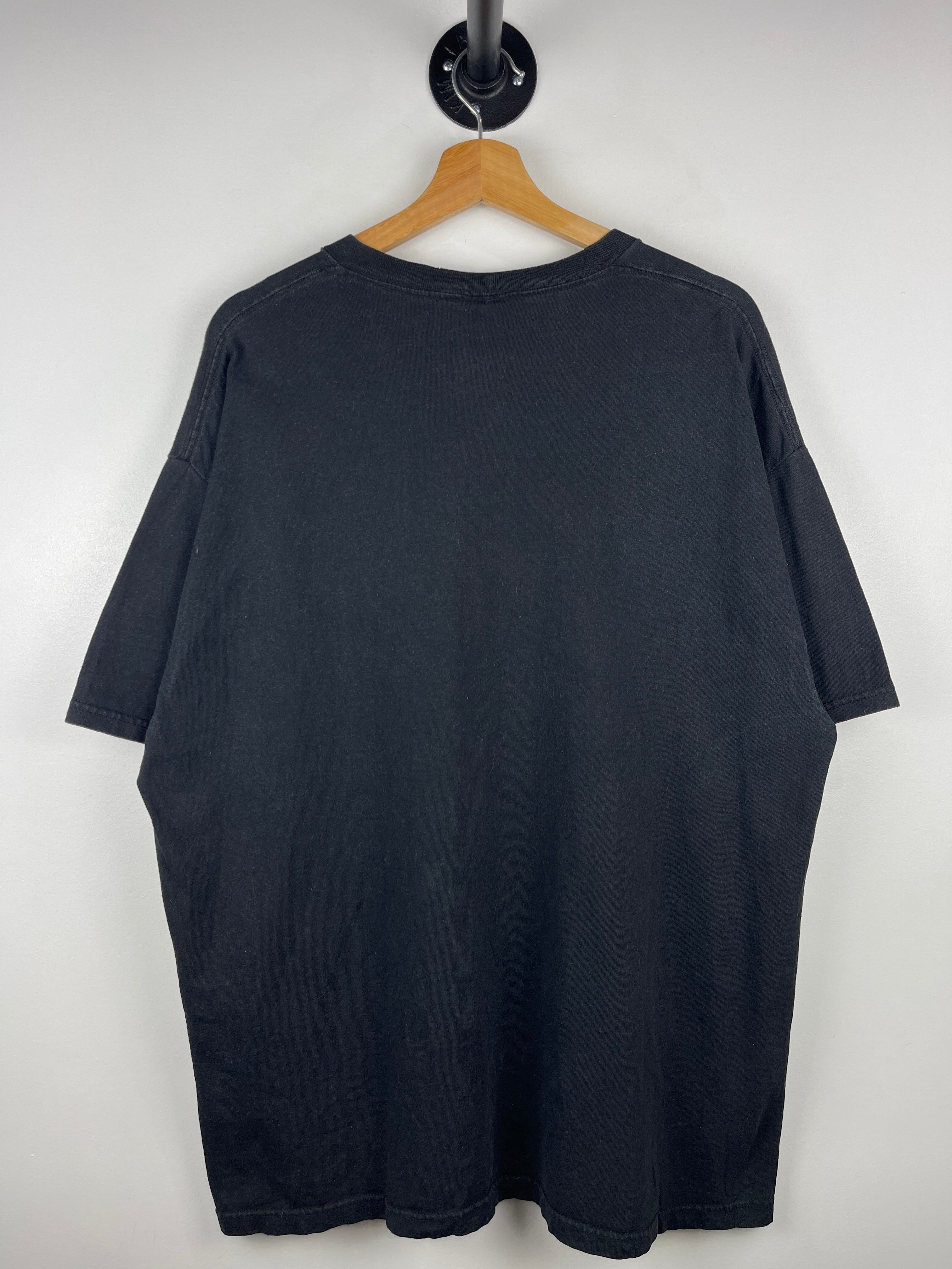 Vintage 90s We Need God In America Eagle Jesus Black Tee