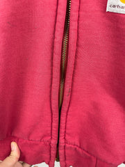Vintage Carhartt Thermal Lined Red Zip Up Hoodie