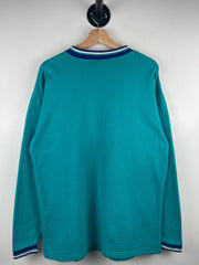 Vintage Disney Winnie The Pooh Whats The Buzz Teal Crewneck