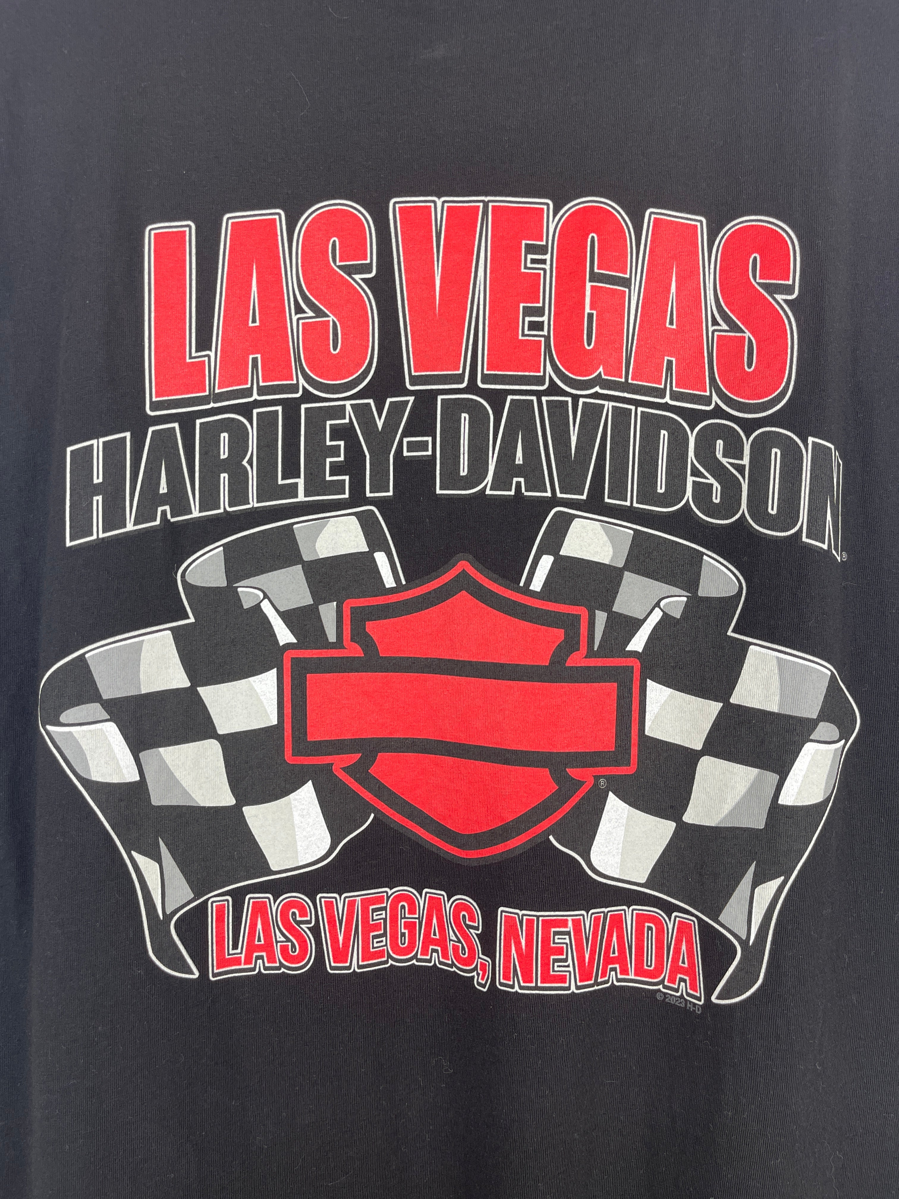 Vintage Harley Davidson Las Vegas Nevada Black Tank Top