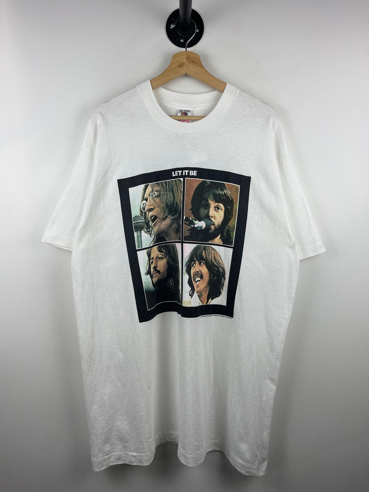 Vintage 90s The Beatles Let It Be White Tee