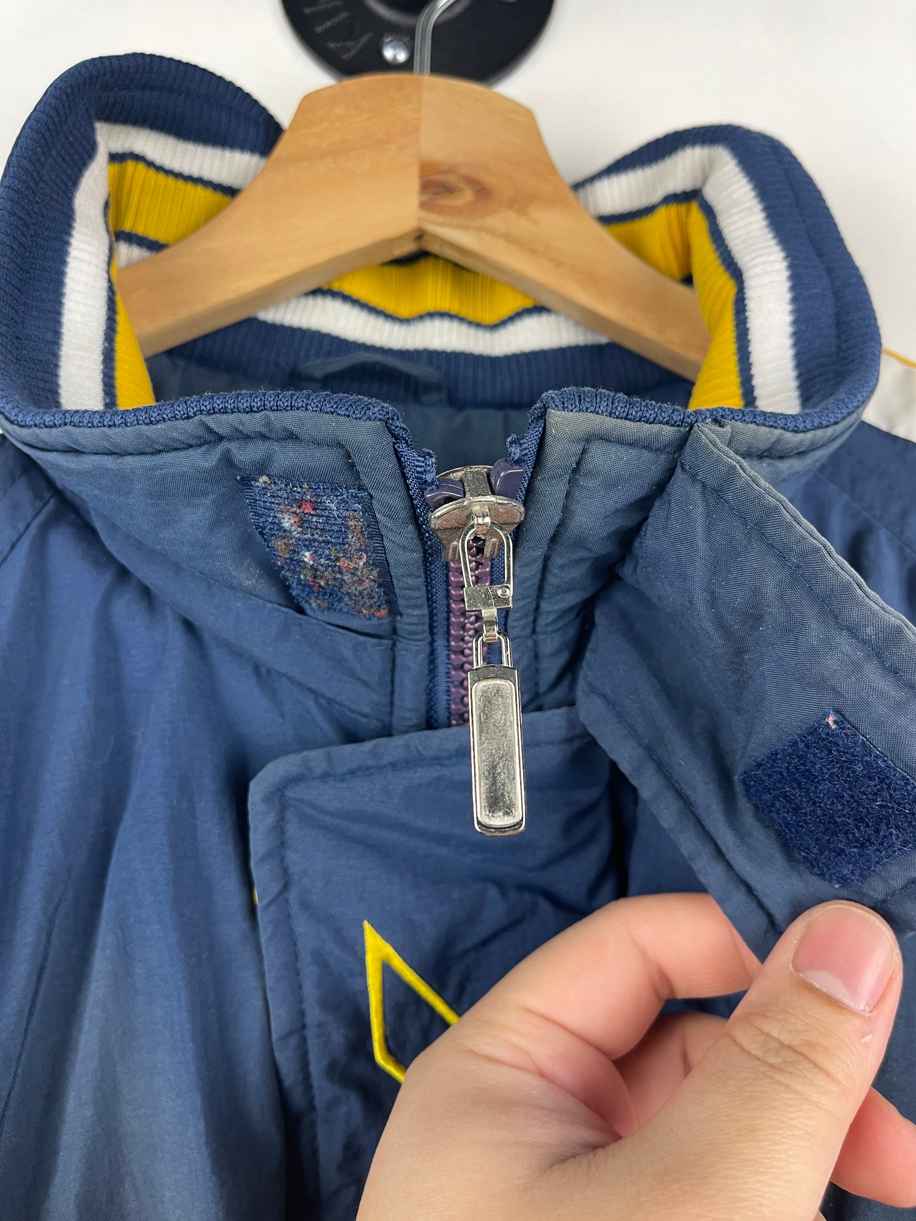 Vintage 90s Starter US Navy Rams Navy & Yellow Insulated Jacket