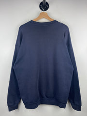Vintage 90s Whitetail Deer Wilderness Faded Navy Crewneck