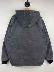 Vintage Carhartt Chapman Faded Black Hooded Work Jacket