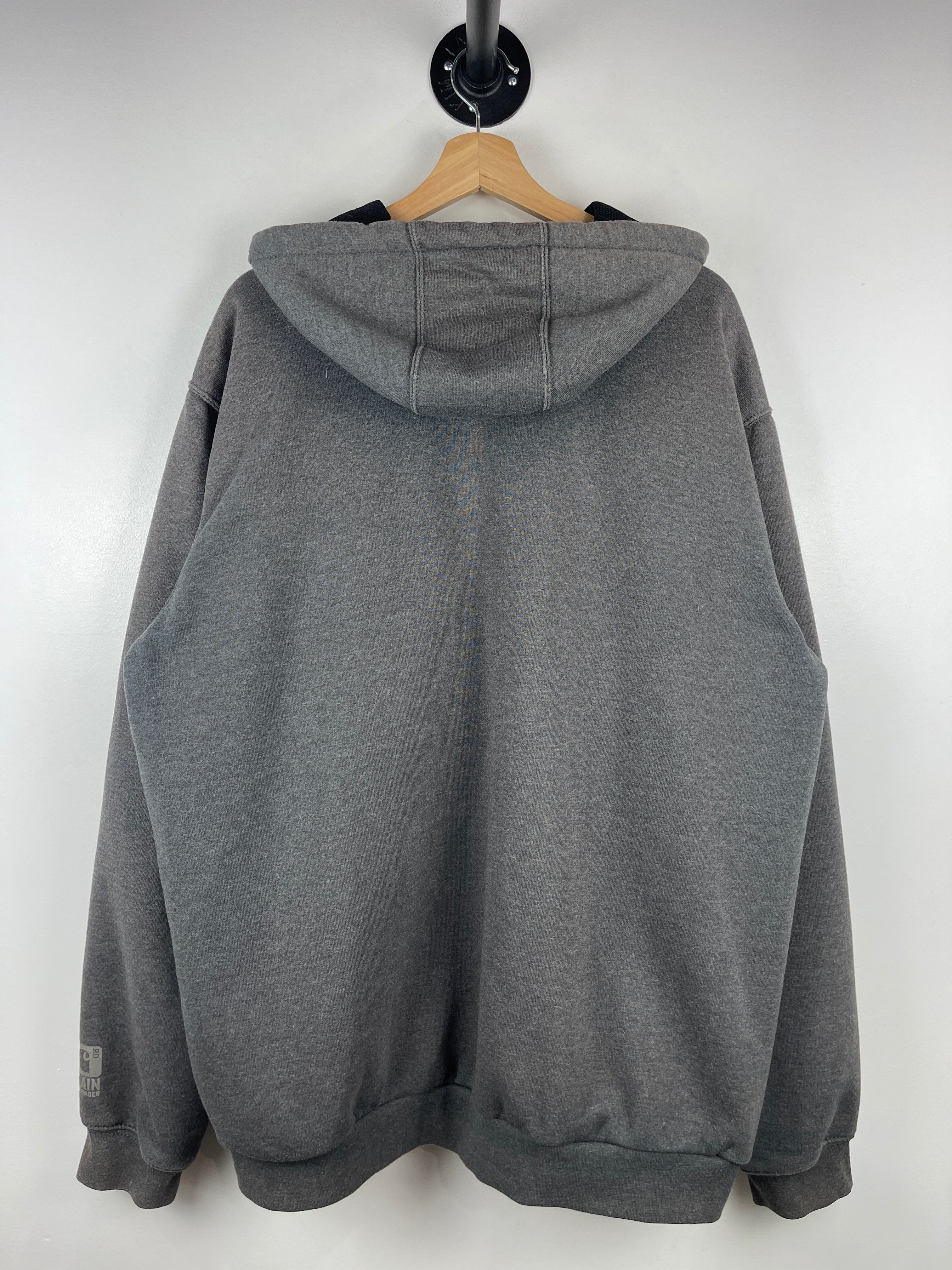 Vintage Carhartt Thermal Lined Dark Grey Zip Up Hoodie