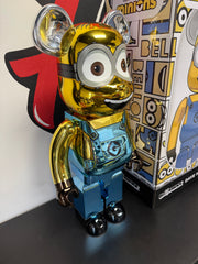 Bearbrick Minons Dave Chrome Version 1000%