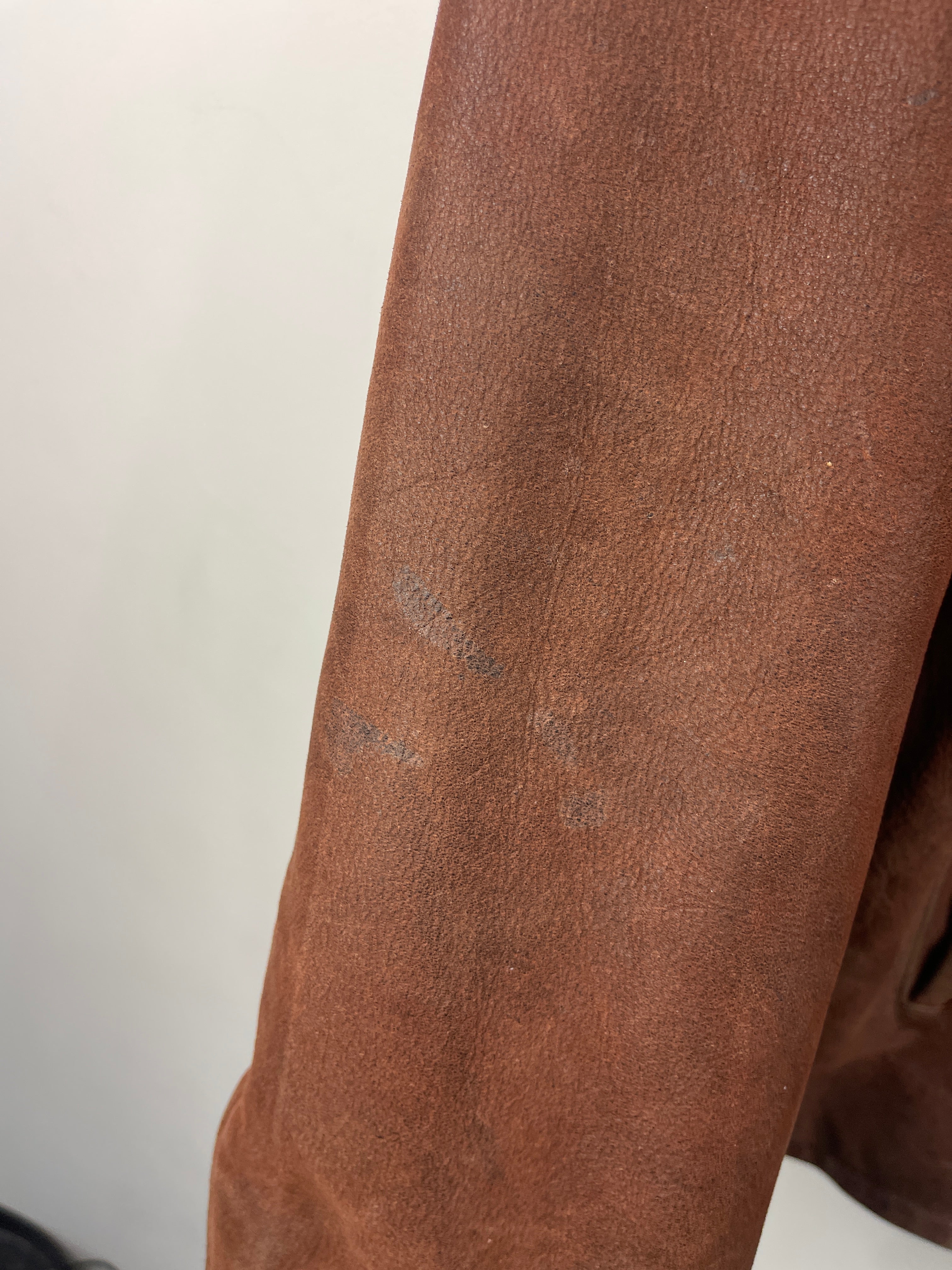 Vintage 90s Wilsons Brown Straight Cut Leather Jacket