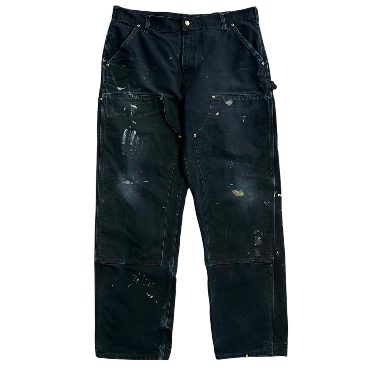 Vintage Carhartt Double Knee Thrashed Black Work Pants