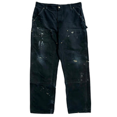 Vintage Carhartt Double Knee Thrashed Black Work Pants