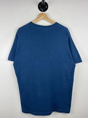 Vintage I Heart Hot Moms Comedy Navy Tee