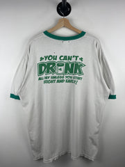Vintage Bailey's Pub & Grille White & Green Ringer Tee