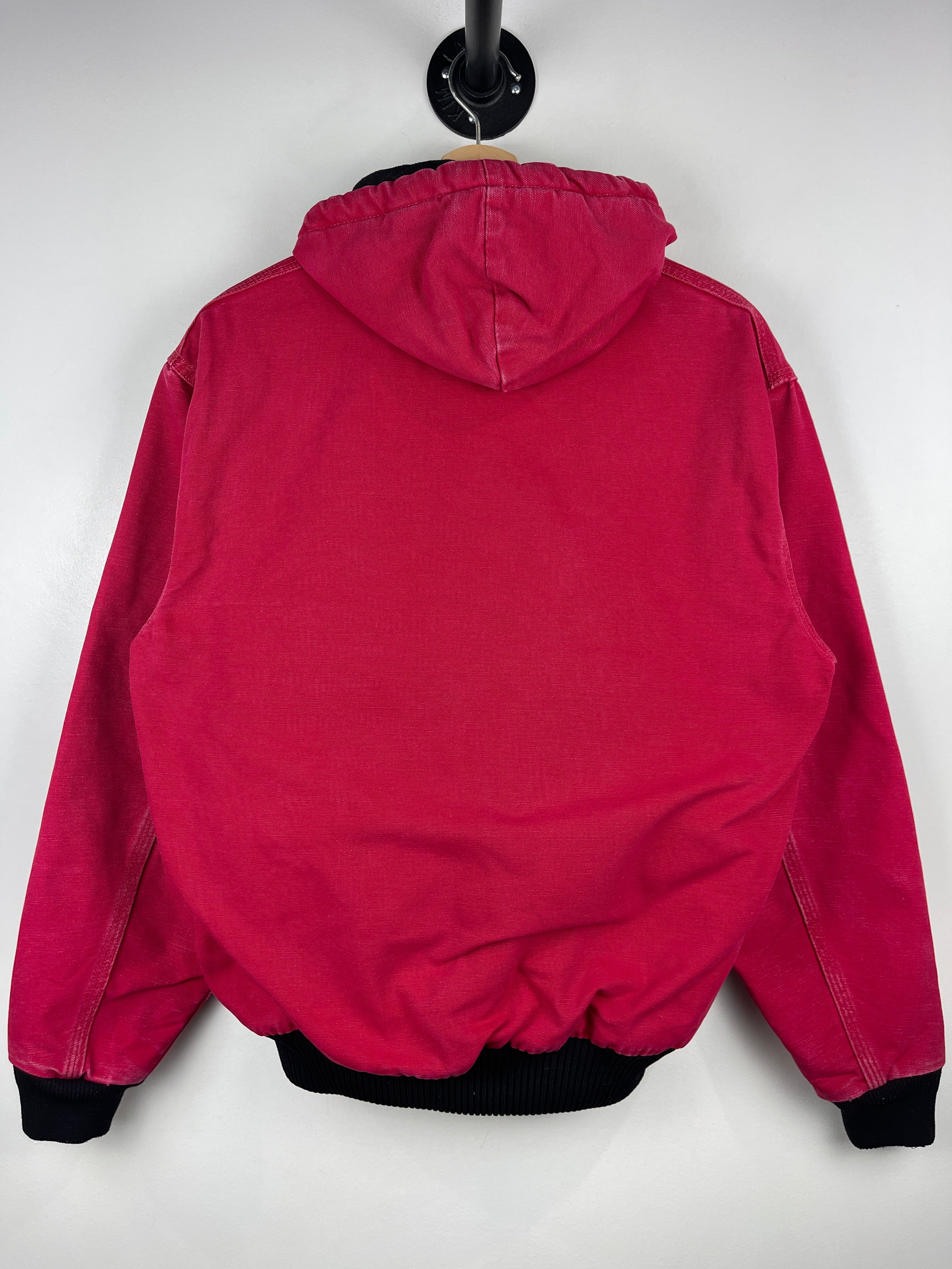 Vintage Carhartt Active Red Hooded Work Jacket J04 RED