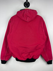 Vintage Carhartt Active Red Hooded Work Jacket J04 RED