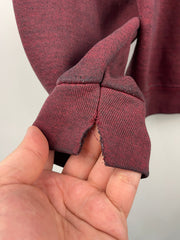 Vintage 90s Wilson Blank Faded Burgundy Crewneck