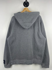 Vintage Abercrombie And Fitch Spellout Embroidered Grey Hoodie