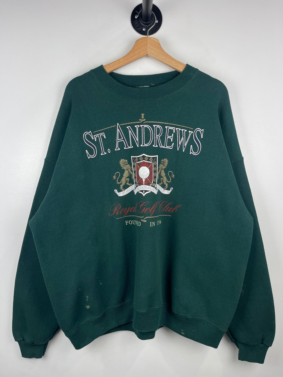 Vintage 90s St Andrews Royal Golf Club Green Crewneck