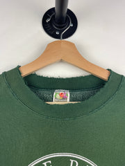 Vintage 90s The Red Mile Horse Riding Kentucky Thrashed Green Crewneck