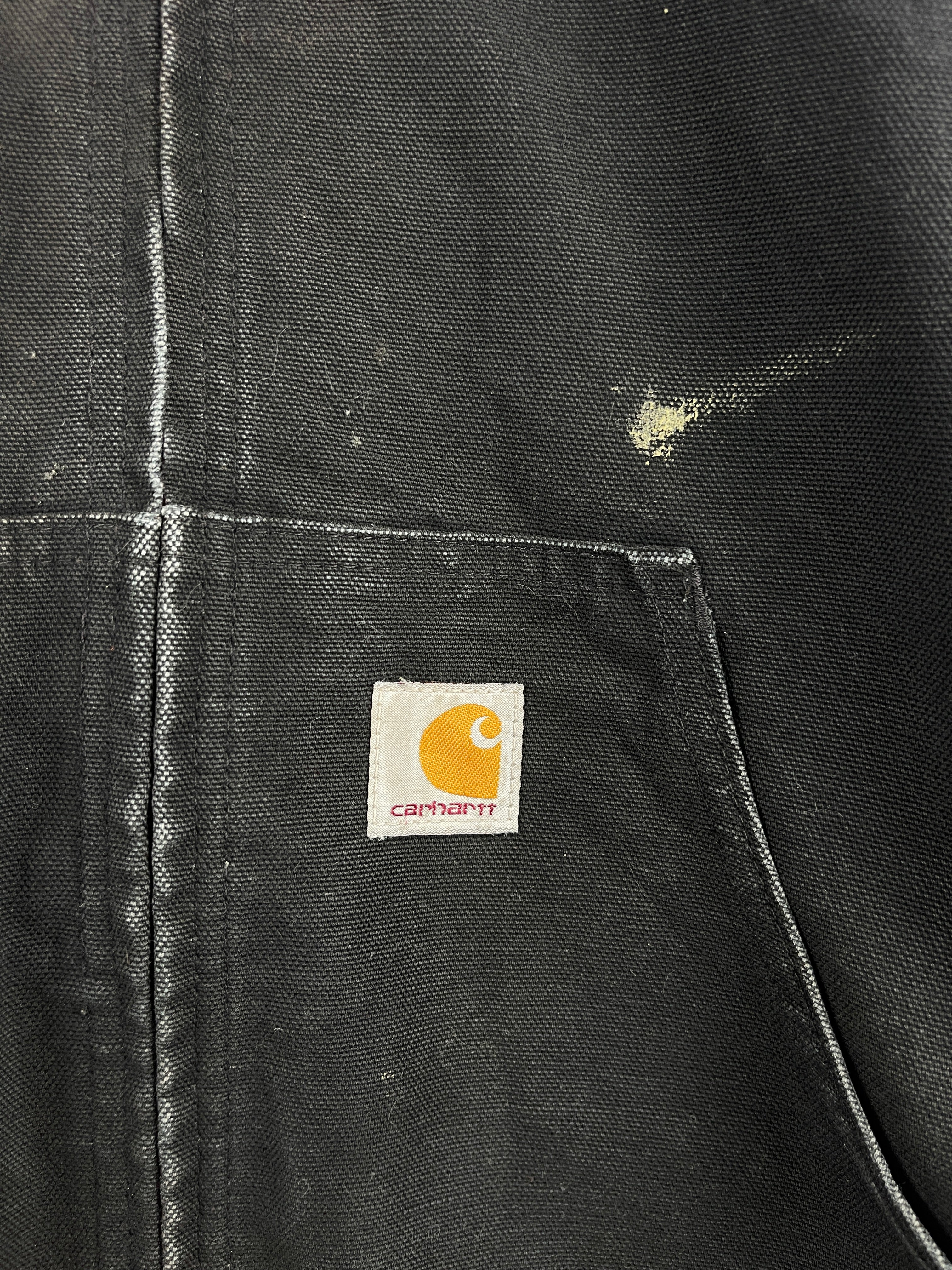 Vintage Carhartt Active Thermal Lined Black Hooded Work Jacket J131 BLK