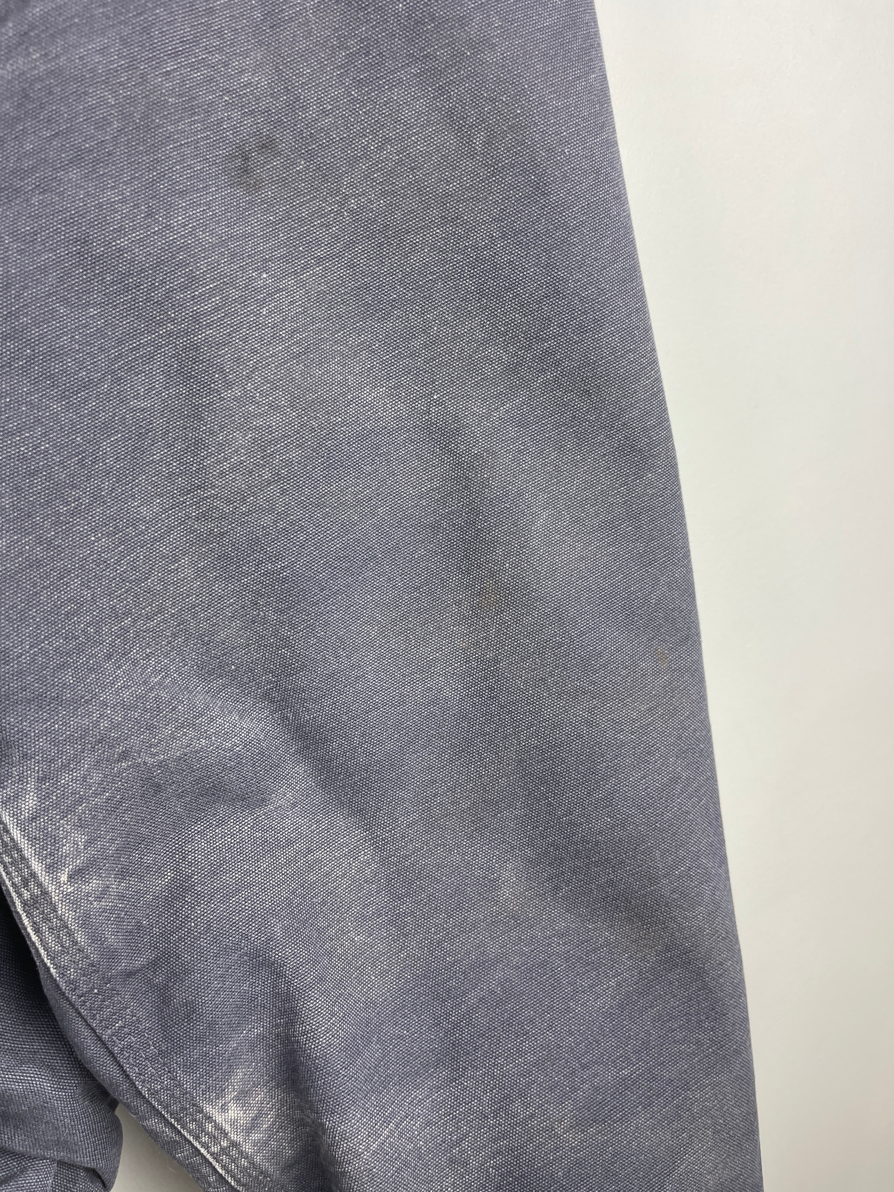 Vintage Carhartt Active Petrol Blue Grey Hooded Work Jacket J269 PTB
