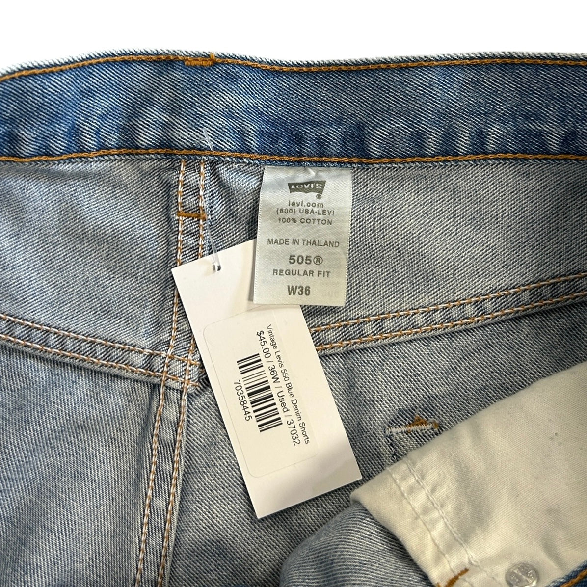 Vintage Levi's 550 Blue Denim Shorts