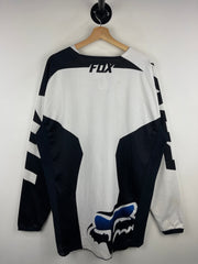 Vintage Fox 180 Motocross Black & White Long Sleeve Jersey