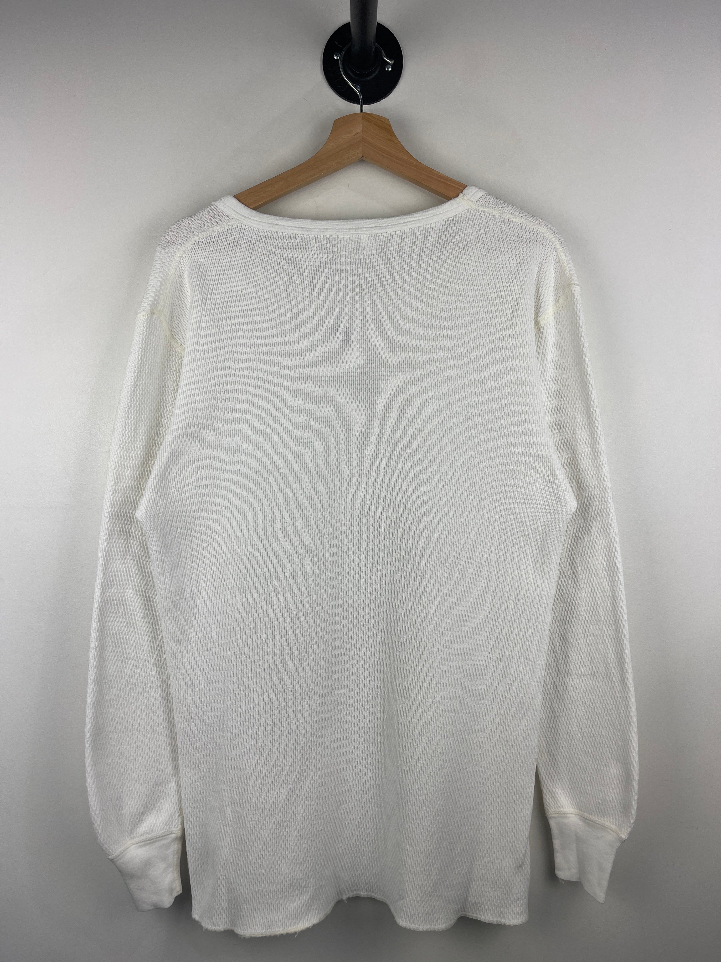 Vintage 90s St Johns Bay White Thermal Long Sleeve
