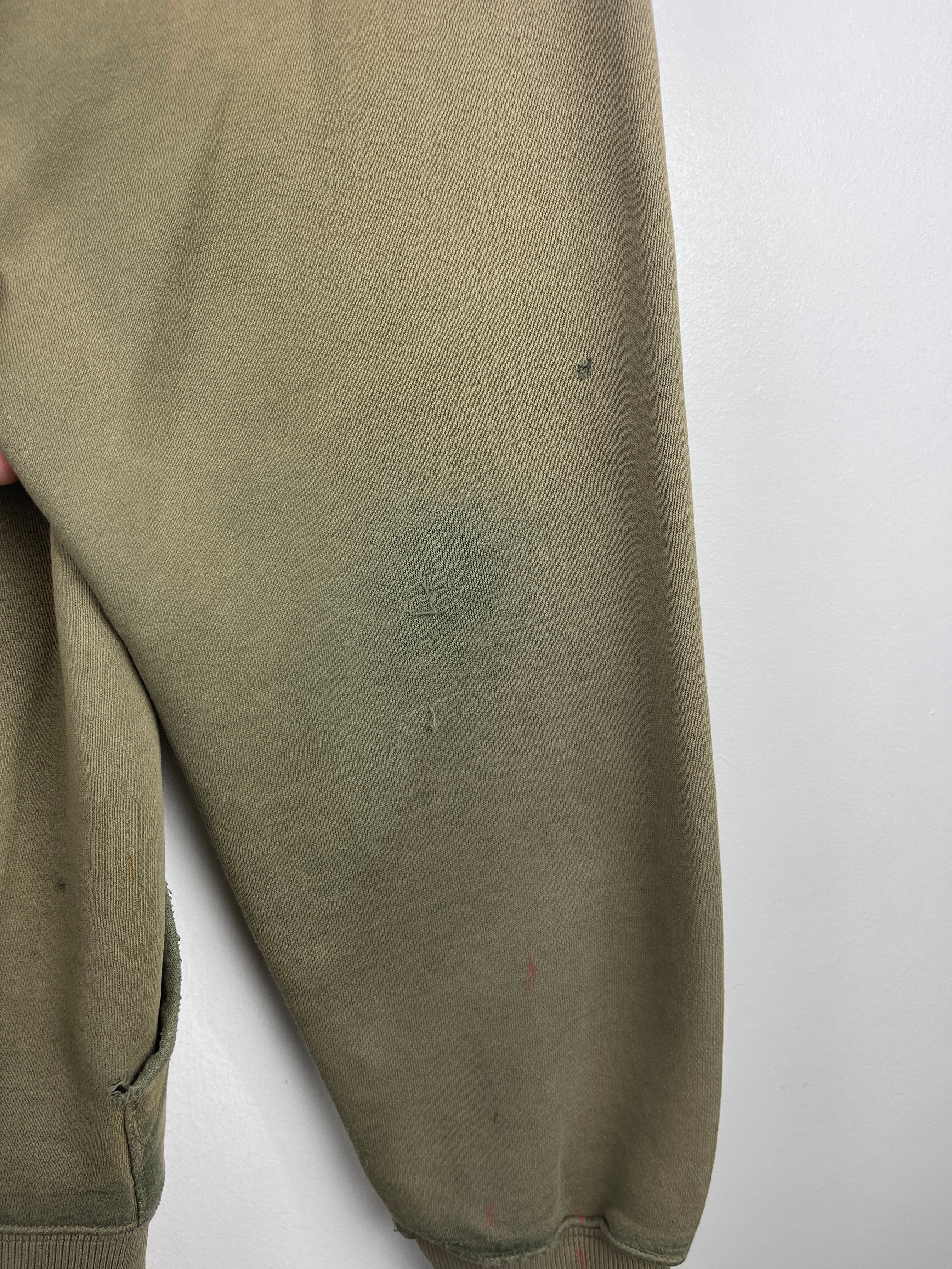 Vintage Adidas Embroidered Thrashed Green Hoodie