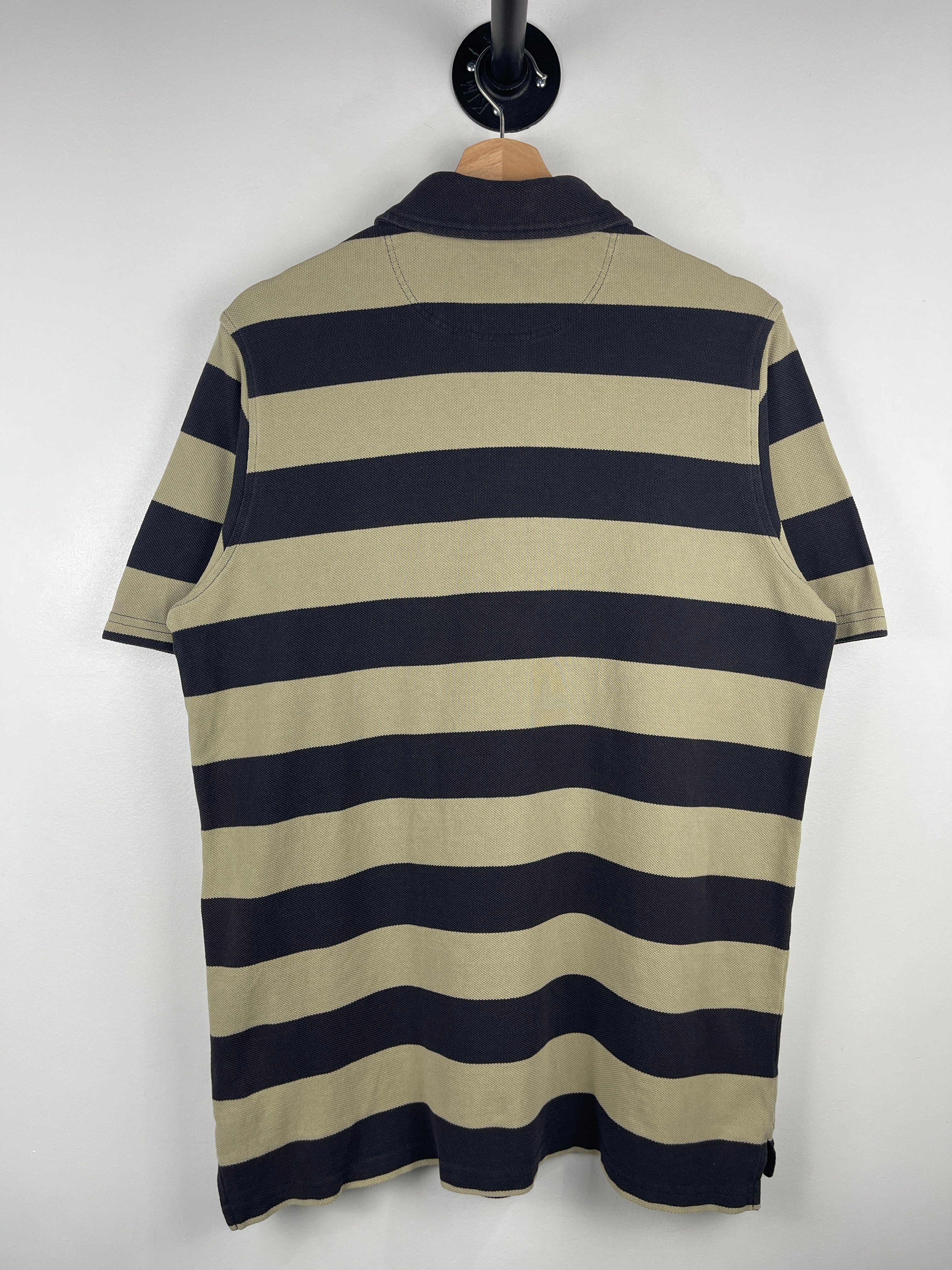 Vintage Filson Striped Black & Beige Polo Shirt