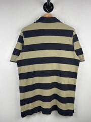 Vintage Filson Striped Black & Beige Polo Shirt