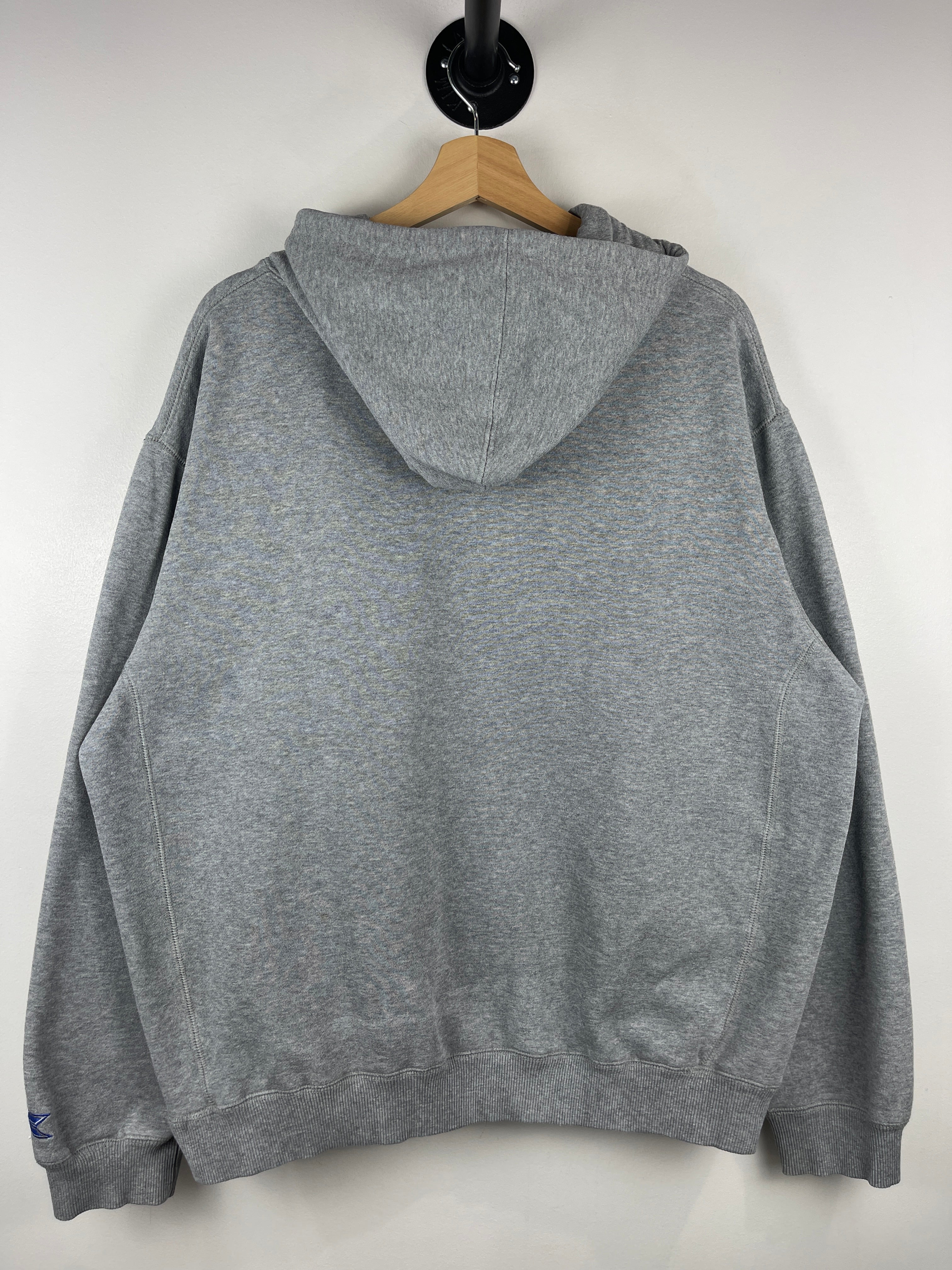 Vintage Kansas Jayhawks University Embroidered Grey Hoodie