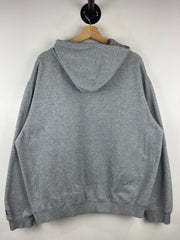 Vintage Kansas Jayhawks University Embroidered Grey Hoodie