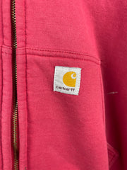 Vintage Carhartt Thermal Lined Red Zip Up Hoodie