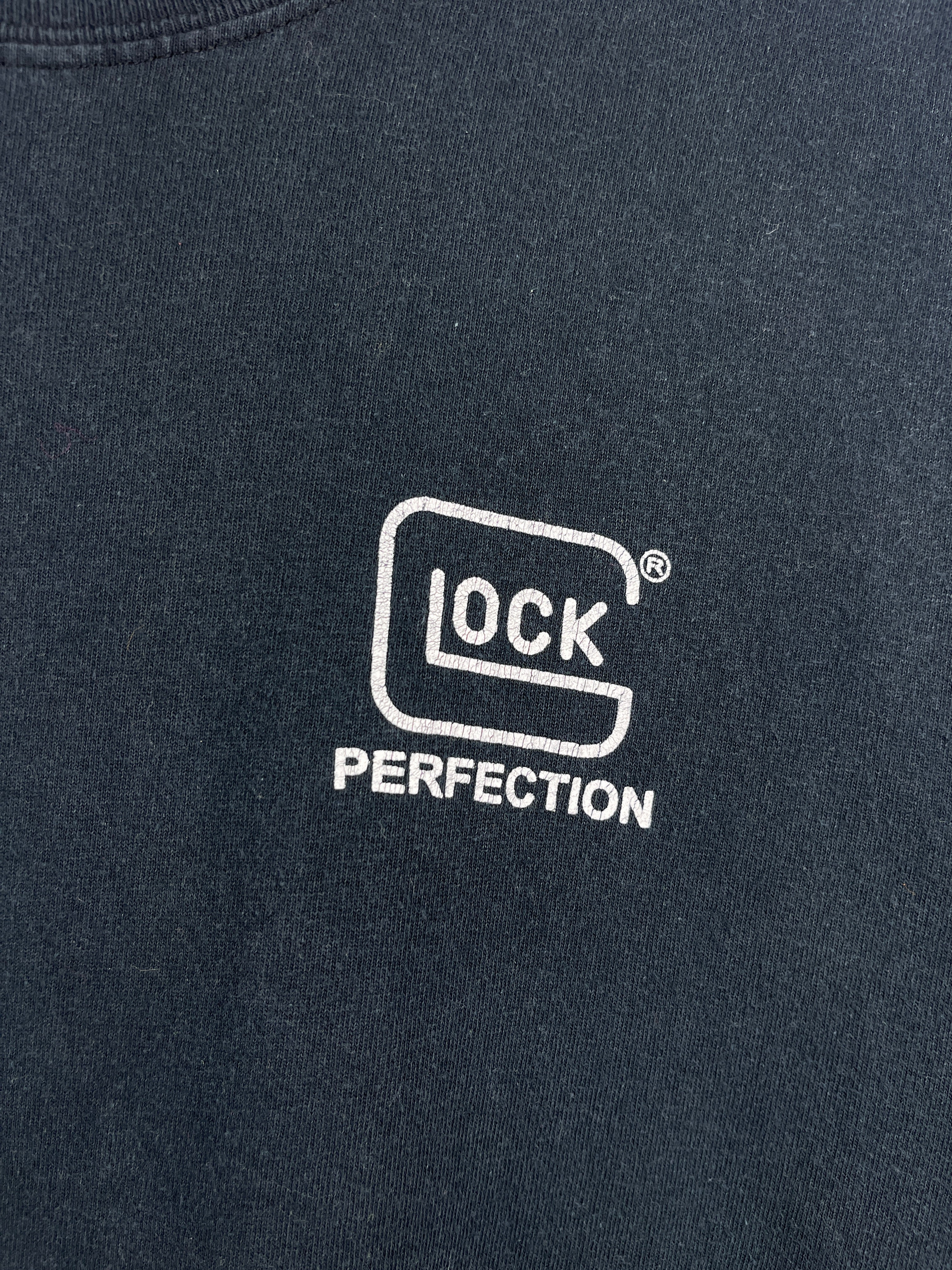 Vintage Glock Perfection Gun Blueprint Black Tee