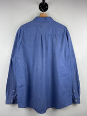 Vintage Chaps Blue Long Sleeve Button Up Shirt