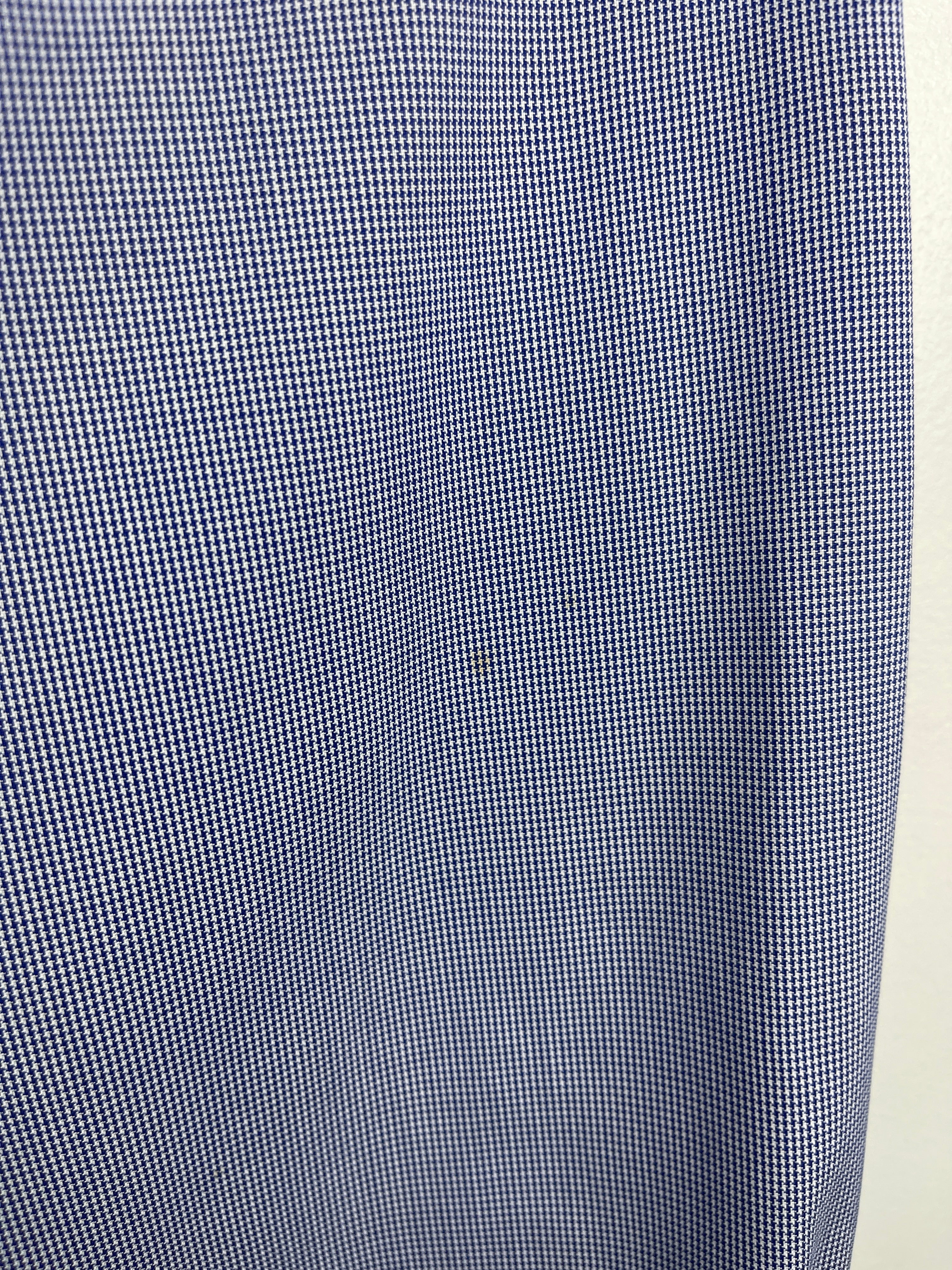 Vintage Jos. A. Bank Plaid Blue Long Sleeve Button Up Shirt