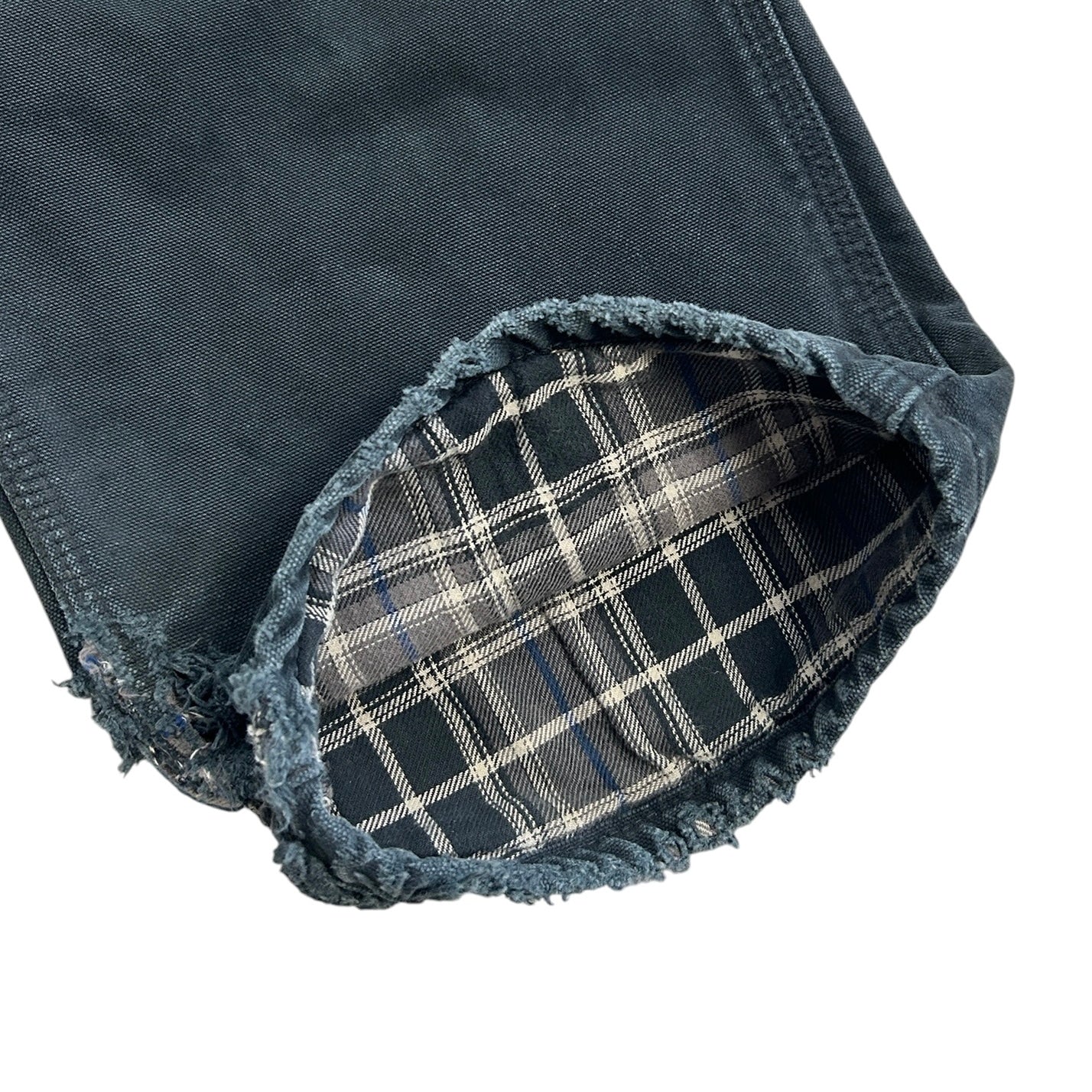 Vintage Carhartt Blanket Lined Thrashed Black Work Pants